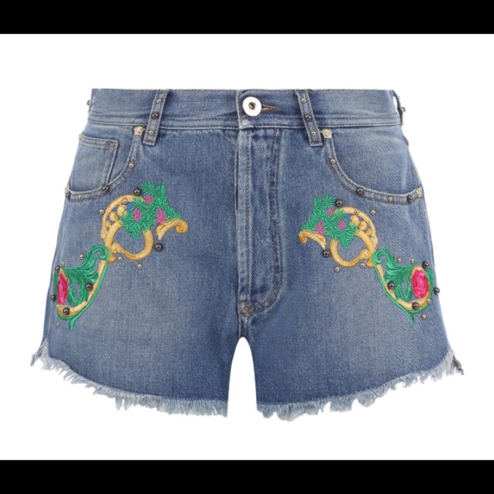 Versace denim shorts.  100% authentic.  Sz. 26